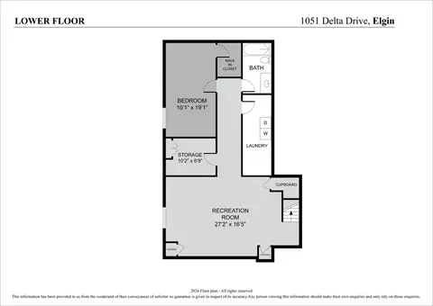 Floorplan - 1051 Delta Dr, Elgin, IL 60123 photo 2 of 2