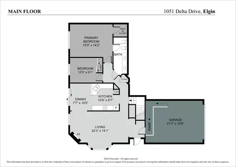Floorplan - 1051 Delta Dr, Elgin, IL 60123 photo 1 of 2