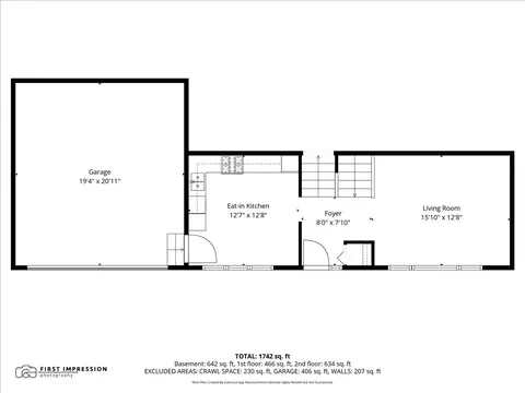 Floorplan - 421 Kickapoo Ave, Batavia, IL 60510 photo 2 of 4