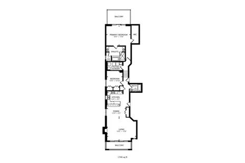 Floorplan - 2912 N Sheffield Ave #3S, Chicago, IL 60657 photo 1 of 1