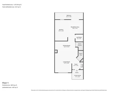 Floorplan - 290 Broadmoor Ln, Bartlett, IL 60103 photo 1 of 4