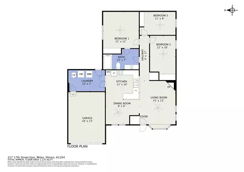 Floorplan - 317 17th St E, Milan, IL 61264 photo 1 of 1
