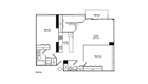 Floorplan - 222 E Pearson St #1401, Chicago, IL 60611 photo 1 of 1