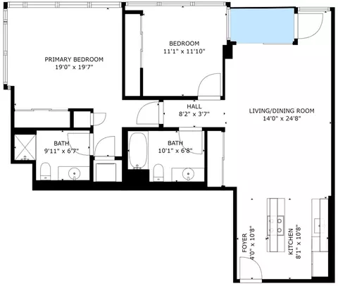 Floorplan - 800 Elgin Rd #1220, Evanston, IL 60201 photo 1 of 1