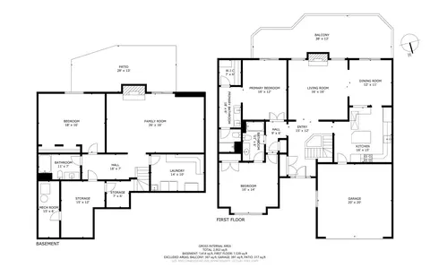 Floorplan - 845 Brian Ct, Gurnee, IL 60031 photo 1 of 3
