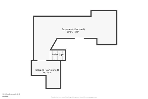 Floorplan - 993 Willow St, Itasca, IL 60143 photo 3 of 3