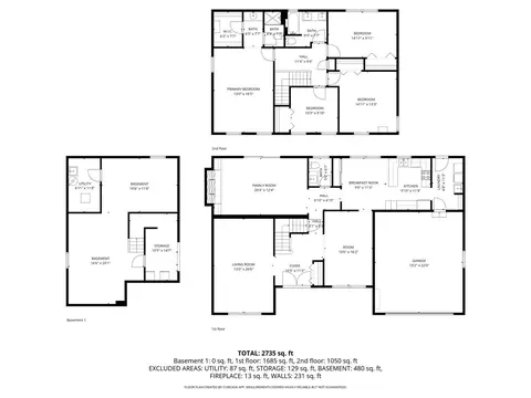 Floorplan - 805 Sutton Dr, Northbrook, IL 60062 photo 4 of 4