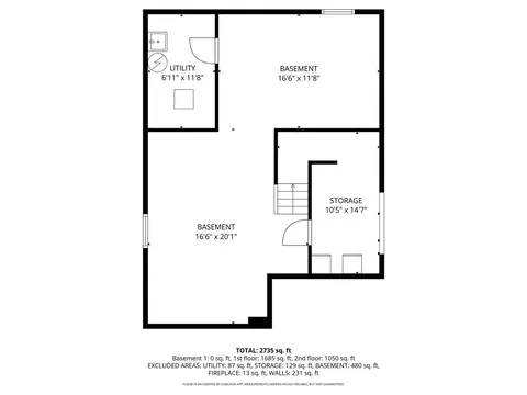 Floorplan - 805 Sutton Dr, Northbrook, IL 60062 photo 3 of 4
