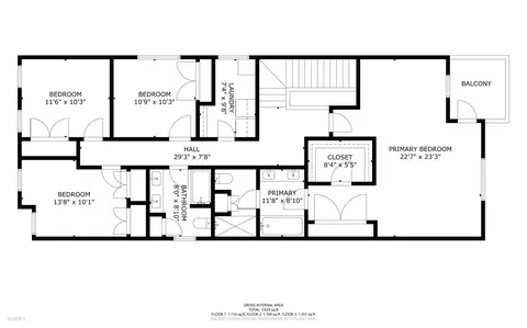 Floorplan - 1456 S Emerald Ave, Chicago, IL 60607 photo 2 of 4
