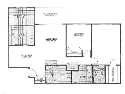 Floorplan - 585 Williamsburg Ct #D2, Wheeling, IL 60090 photo 1 of 1