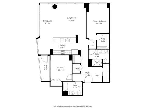 Floorplan - 100 E 14th St #706, Chicago, IL 60605 photo 1 of 1