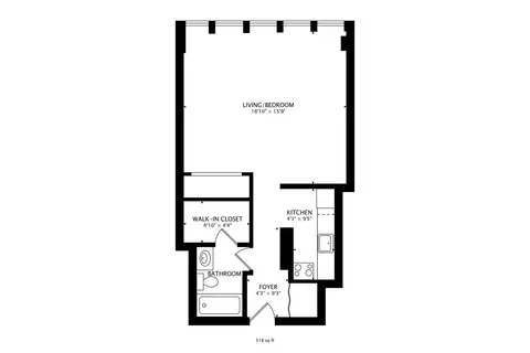 Floorplan - 1 E Scott St #1311, Chicago, IL 60610 photo 1 of 1