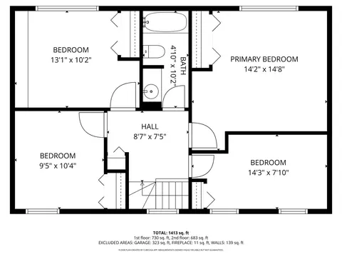 Floorplan - 404 Dover Dr, Roselle, IL 60172 photo 2 of 3