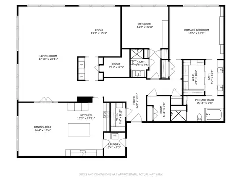 Floorplan - 180 E Pearson St #4801, Chicago, IL 60611 photo 1 of 1