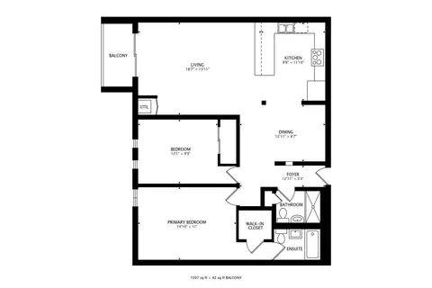 Floorplan - 1575 Sandpebble Dr #104, Wheeling, IL 60090 photo 1 of 2