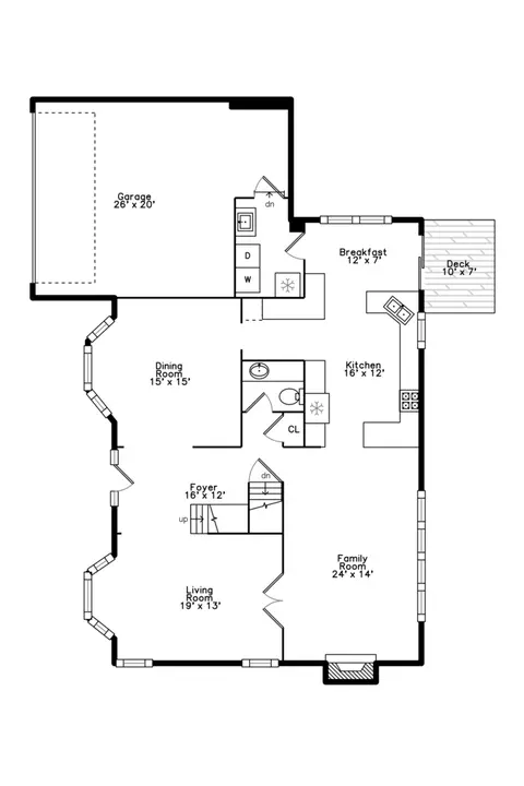 Floorplan - 1438 Della Dr, Hoffman Estates, IL 60169 photo 2 of 3