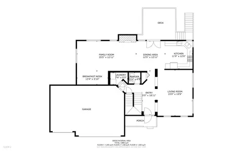 Floorplan - 845 Red Barn Ln, Elgin, IL 60124 photo 3 of 4