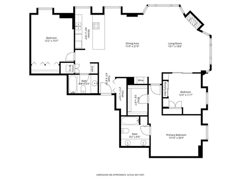 Floorplan - 40 E Delaware Pl #1502, Chicago, IL 60611 photo 1 of 2