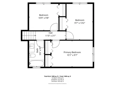 Floorplan - 963 Hyacynth Ln, Bartlett, IL 60103 photo 2 of 4