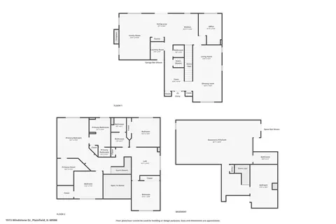 Floorplan - 1913 Windstone Dr, Plainfield, IL 60586 photo 3 of 3