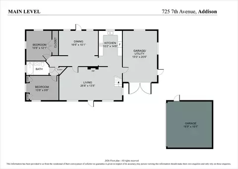 Floorplan - 725 7th Ave, Addison, IL 60101 photo 1 of 2