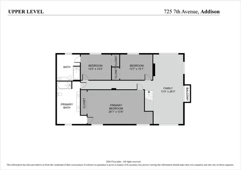 Floorplan - 725 7th Ave, Addison, IL 60101 photo 2 of 2