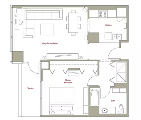 Floorplan - 8 E Randolph St #1803, Chicago, IL 60601 photo 1 of 1