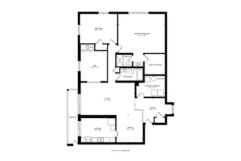 Floorplan - 245 Windsor Ln #C, Willowbrook, IL 60527 photo 1 of 1
