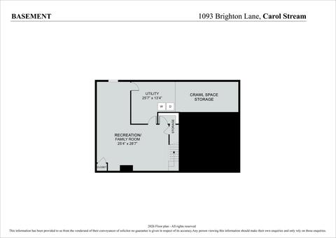Floorplan - 1093 Brighton Dr, Carol Stream, IL 60188 photo 3 of 3