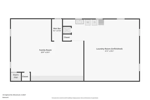 Floorplan - 418 Highland Rd, Willowbrook, IL 60527 photo 2 of 3