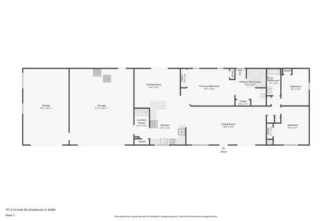 Floorplan - 197 E Cermak Rd, Braidwood, IL 60408 photo 1 of 1