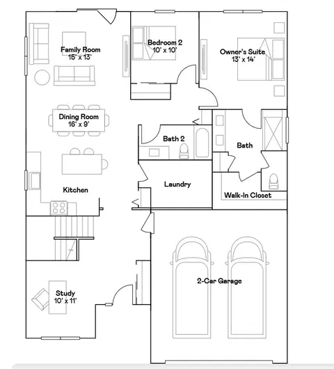 Floorplan - 15046 S Darr Dr, Plainfield, IL 60544 photo 1 of 1
