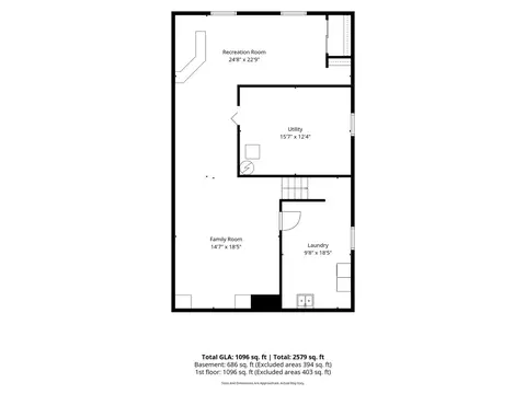 Floorplan - 1020 S Gables Blvd, Wheaton, IL 60189 photo 2 of 3