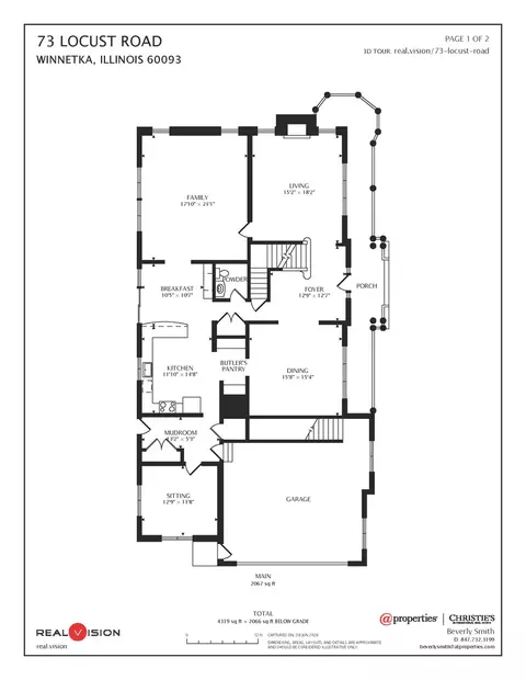 Floorplan - 73 Locust Rd, Winnetka, IL 60093 photo 1 of 2