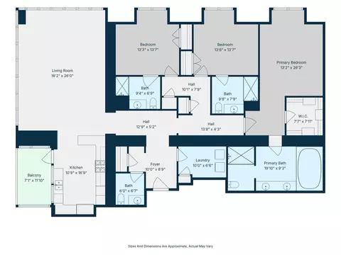 Floorplan - 363 E Wacker Dr #4209, Chicago, IL 60601 photo 1 of 1