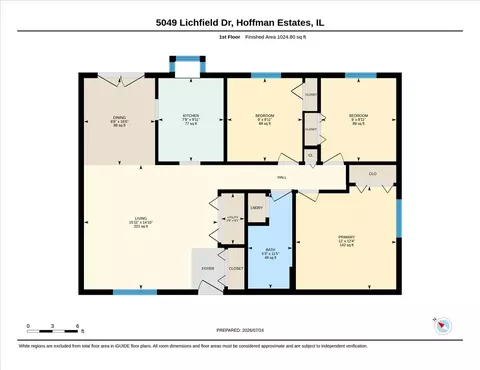 Floorplan - 5049 Lichfield Dr, Hoffman Estates, IL 60010 photo 1 of 1