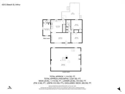 Floorplan - 425 S Beech St, Arthur, IL 61911 photo 1 of 1