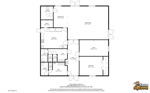 Floorplan - 2201 Kickapoo Dr, Danville, IL 61832 photo 1 of 2
