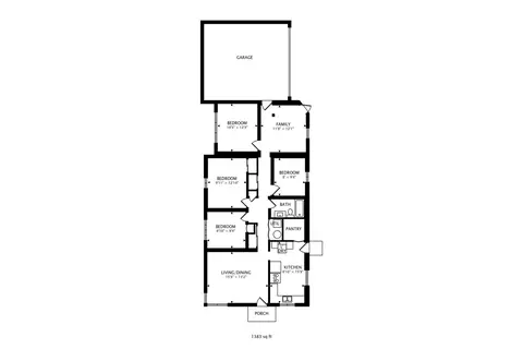 Floorplan - 16450 Honore Ave, Markham, IL 60428 photo 1 of 1