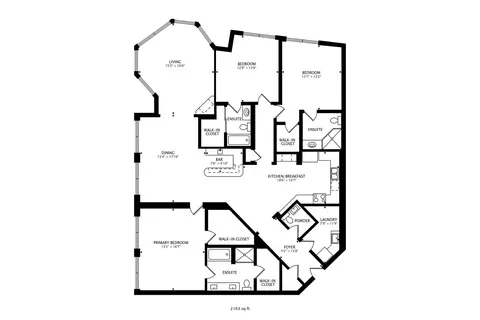 Floorplan - 10 E Burlington St #2B, Riverside, IL 60546 photo 1 of 1