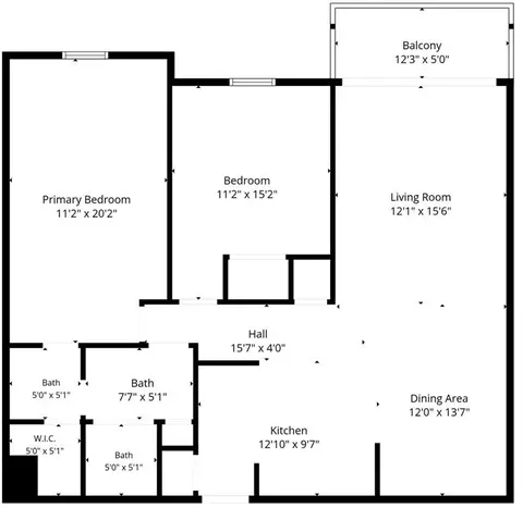 Floorplan - 5300 Carriageway Dr #207, Rolling Meadows, IL 60008 photo 1 of 2