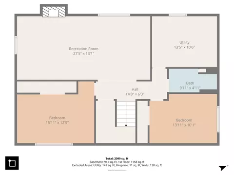 Floorplan - 7432 Beloit Ave, Bridgeview, IL 60455 photo 2 of 3