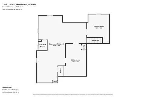 Floorplan - 2812 173rd St, Hazel Crest, IL 60429 photo 2 of 2