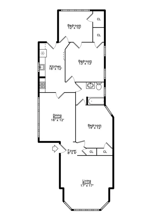 Floorplan - 7918 S Champlain Ave, Chicago, IL 60619 photo 1 of 2