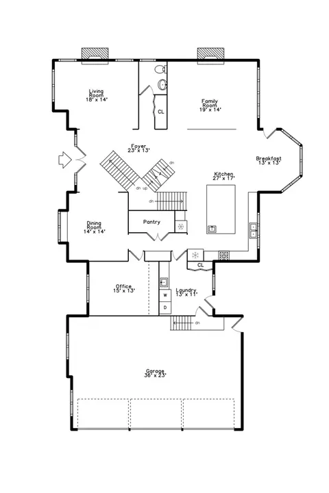 Floorplan - 610 Grant Ct, Burr Ridge, IL 60527 photo 1 of 4