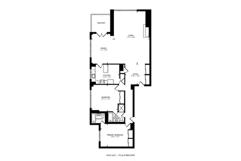 Floorplan - 1508 Hinman Ave #3A, Evanston, IL 60201 photo 1 of 1