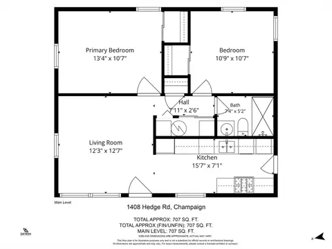 Floorplan - 1408 Hedge Rd, Champaign, IL 61821 photo 1 of 1