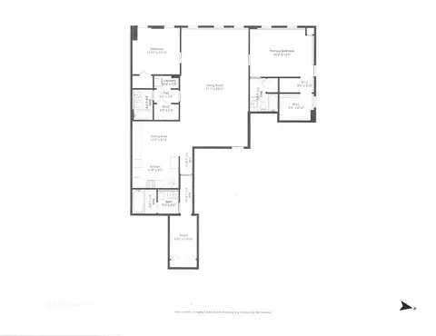 Floorplan - 40 E 9th St #1616, Chicago, IL 60605 photo 1 of 1