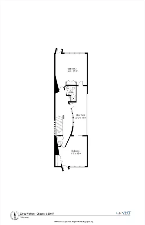 Floorplan - 930 W Wolfram St, Chicago, IL 60657 photo 3 of 4