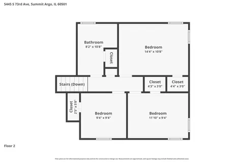 Floorplan - 5445 S 73rd Ave, Summit, IL 60501 photo 2 of 3